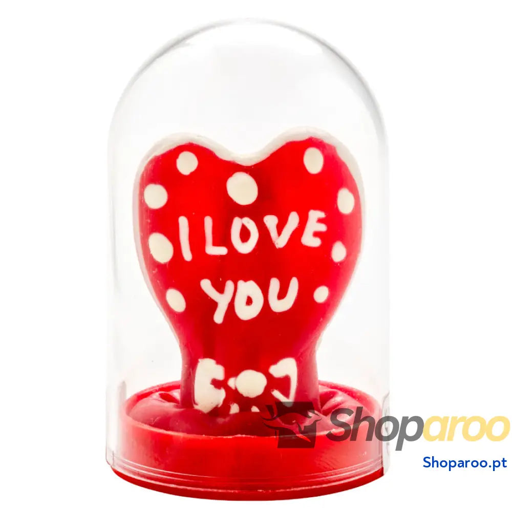 CONDOMERIE - PRESERVATIVOS NOVIDADES PINTADOS À MÃO CORAÇÃO - EU TE AMO MODELO 1