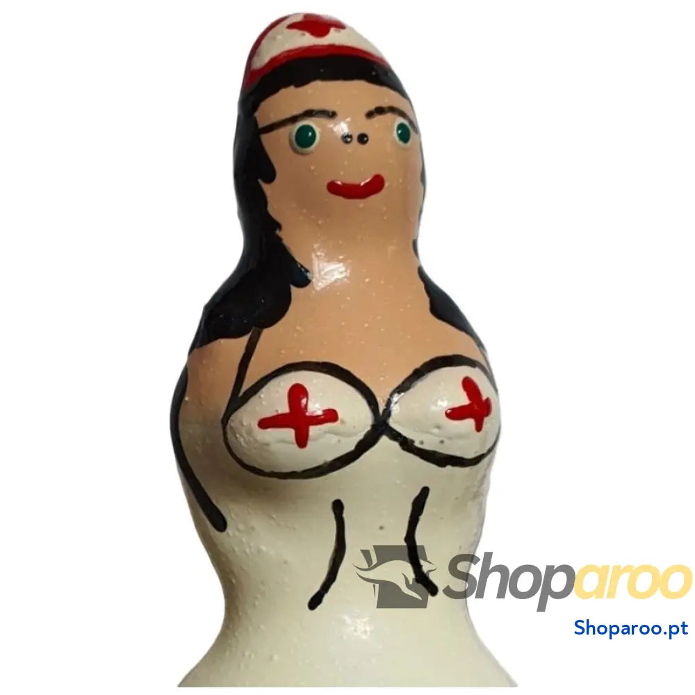 CONDOMERIE - PRESERVATIVOS NOVIDADES PINTADOS À MÃO ENFERMEIRA PRETO