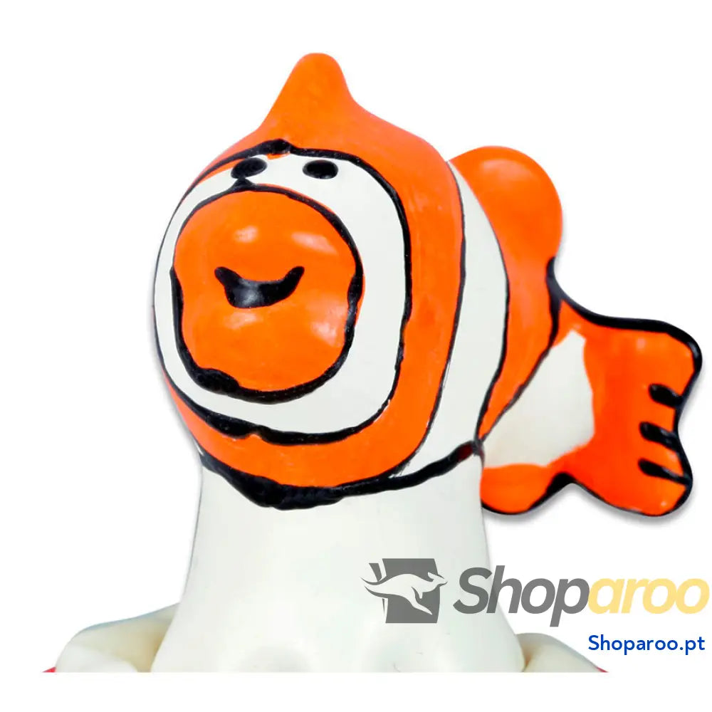 CONDOMERIE PRESERVATIVOS NOVIDADES PINTADOS À MÃO PEIXE LARANJA