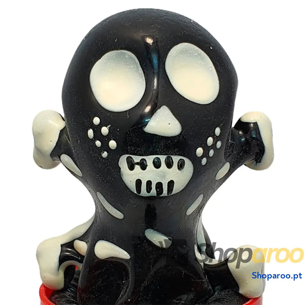 CONDOMERIE PRESERVATIVOS NOVIDADES PINTADOS À MÃO SKULL BLACK MODELO 2