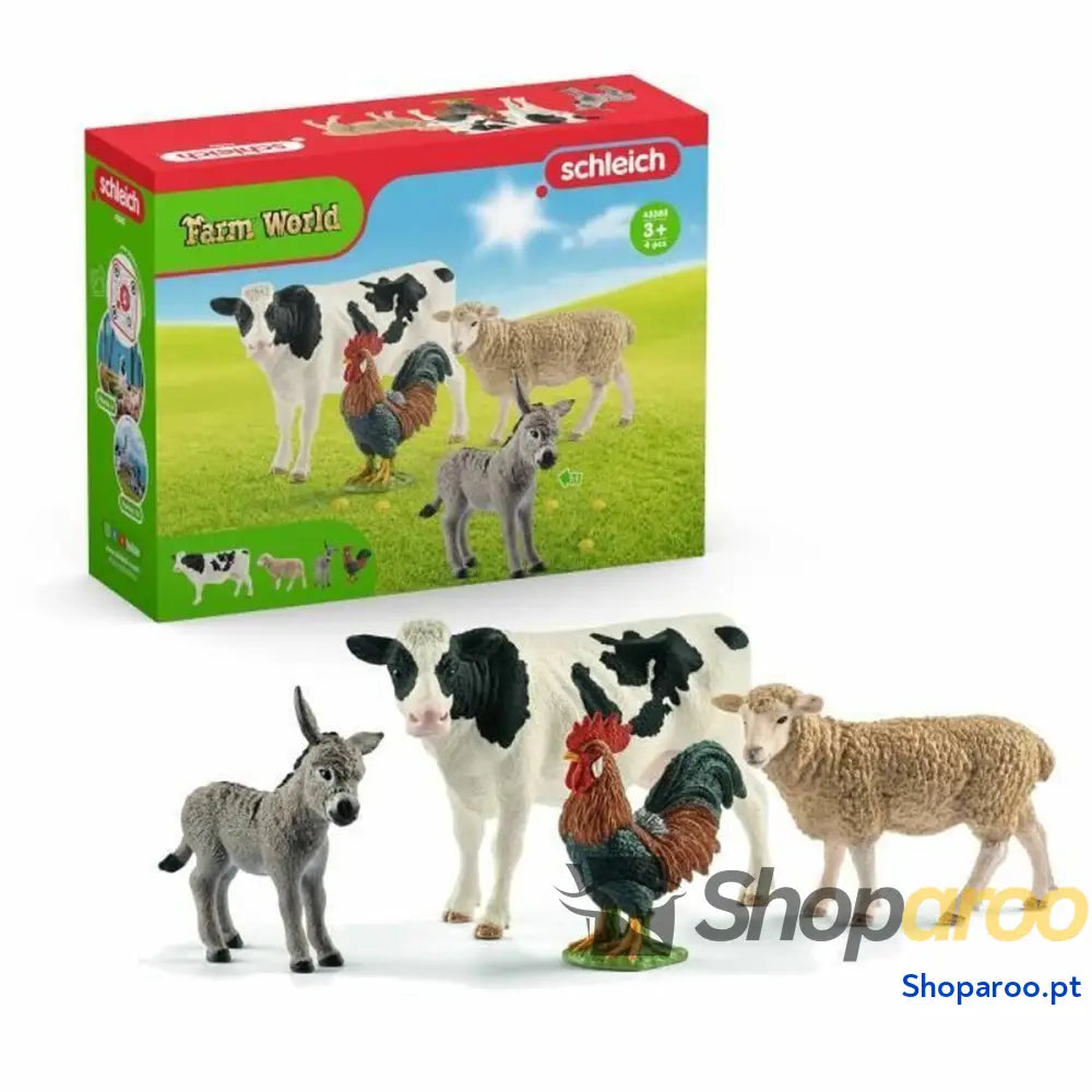Conjunto Animais de Quinta Schleich 42385 Farm World PVC Plástico
