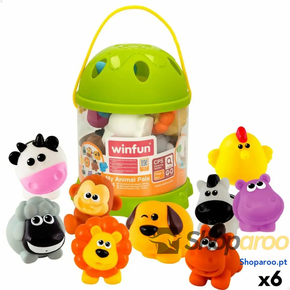 Conjunto Animais de Quinta Winfun Plástico 10 Peças 6 x 5,5 x 5 cm (6 Unidades)