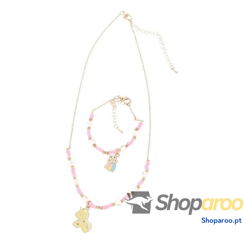 Conjunto Colar e Pulseiras Inca Collar Y Pulsera Bff Enfeites (2 pcs)