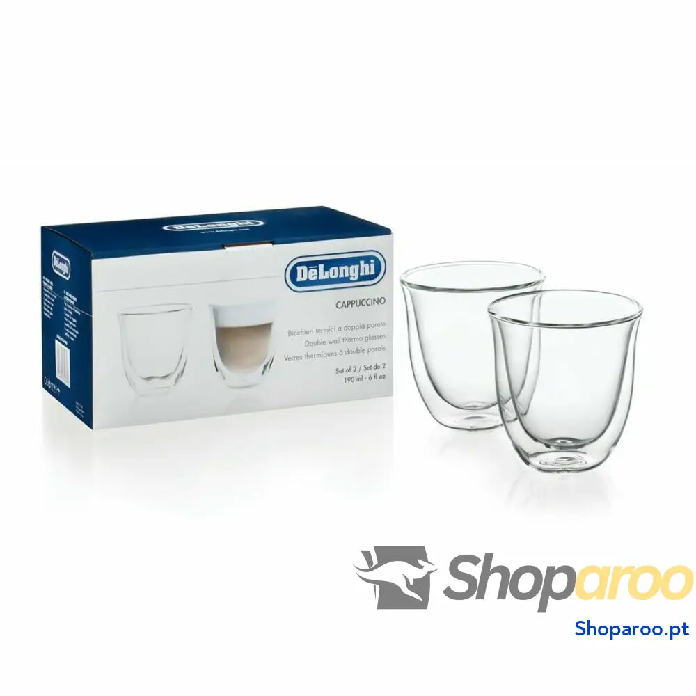 Conjunto de 2 Chávenas Café De’Longhi 5513214601 Transparente Peças