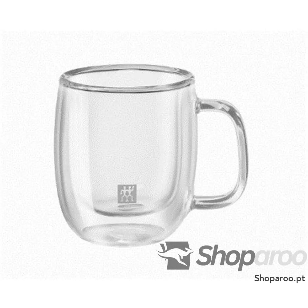 Conjunto de 2 Chávenas Café Zwilling 39500 110 Vidro Borosilicato 80 ml Transparente Peças (2 Unidades)