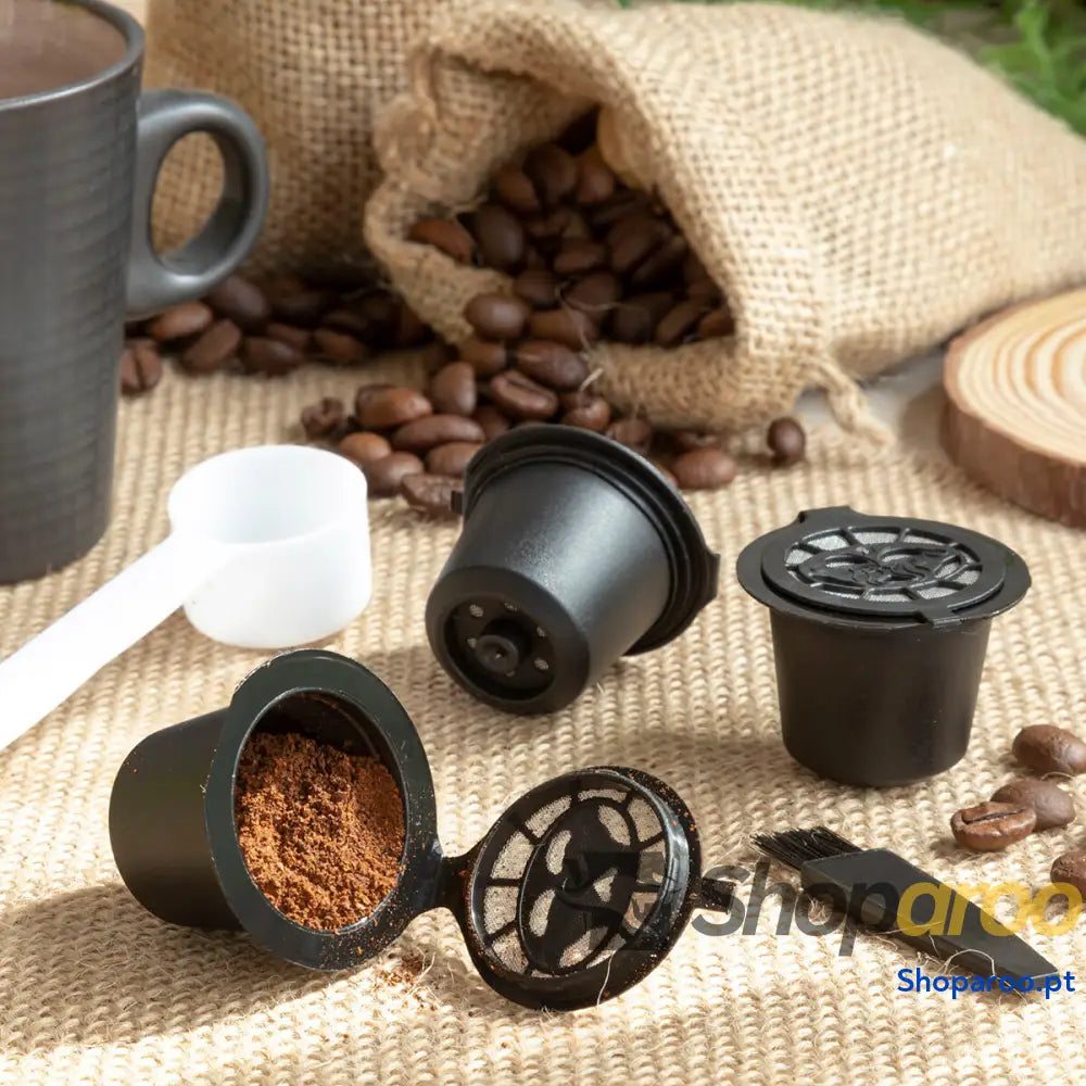 Conjunto de 3 Cápsulas Café Reutilizáveis Recoff InnovaGoods