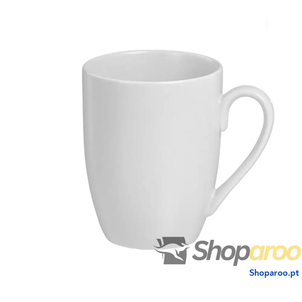 Conjunto de 6 Chávenas Caison Branco Porcelana 350 ml Acabamento opaco