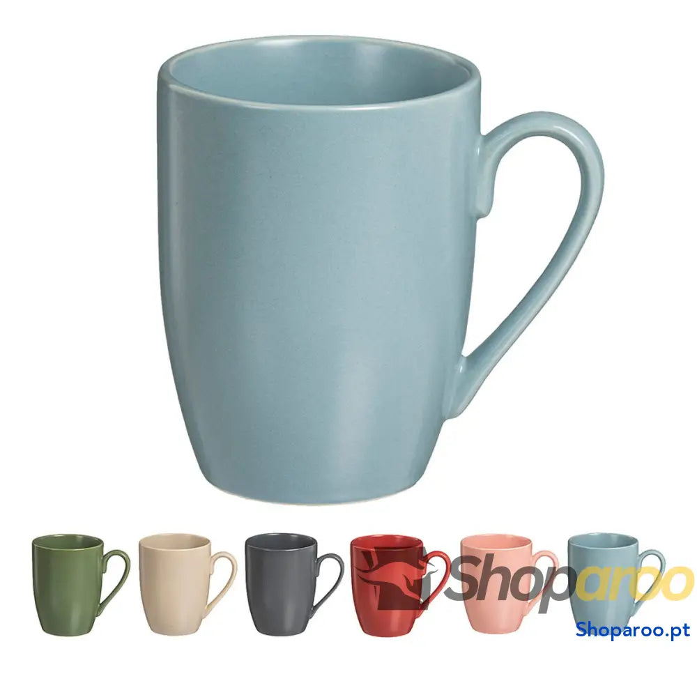 Conjunto de 6 Chávenas Caison Multicolor Porcelana 350 ml Acabamento opaco