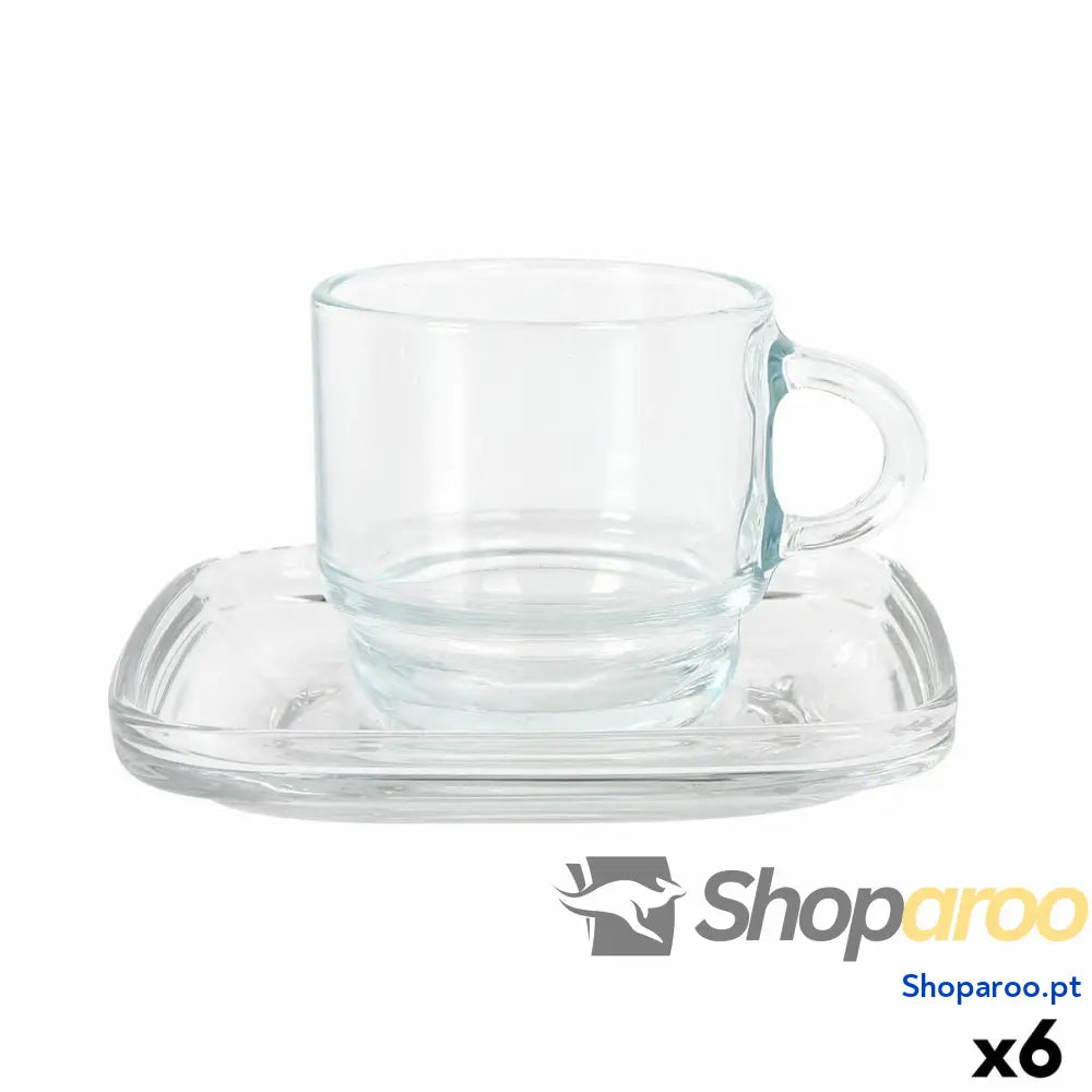 Conjunto de 6 Chávenas com Prato LAV Cozy 90 ml (6 Unidades)