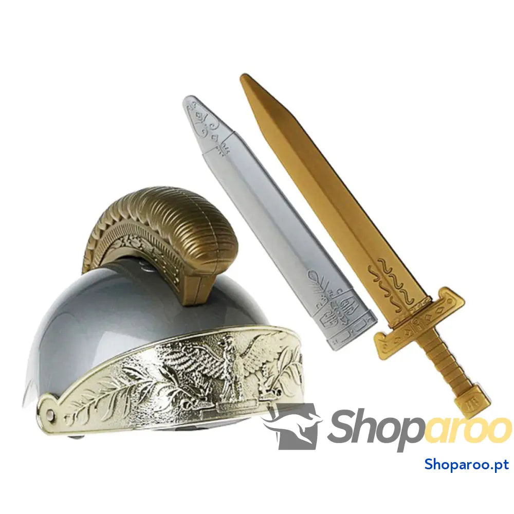 Conjunto de Acessórios de Disfarces Dourado Romano