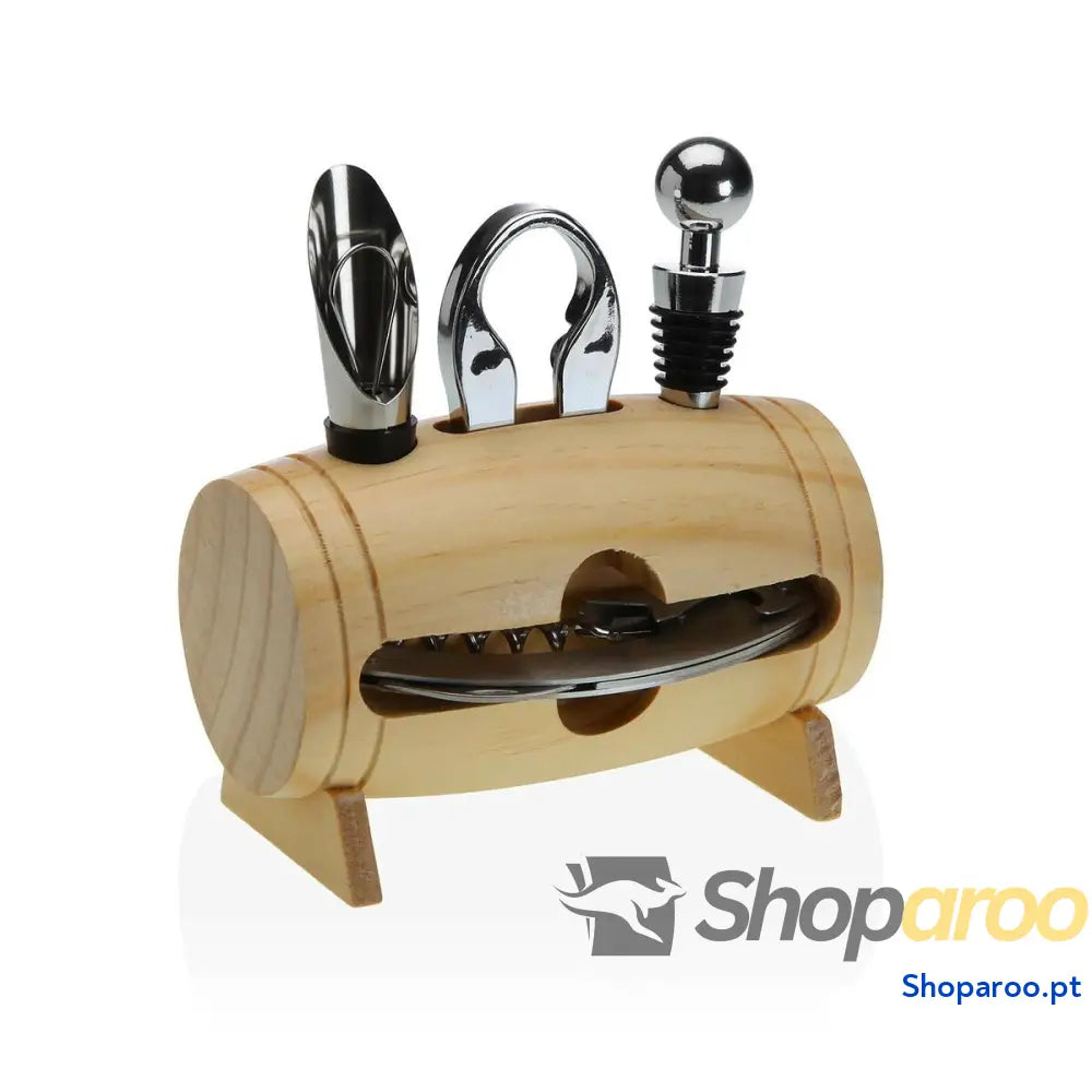 Conjunto de Acessórios para Vinho Versa Aço