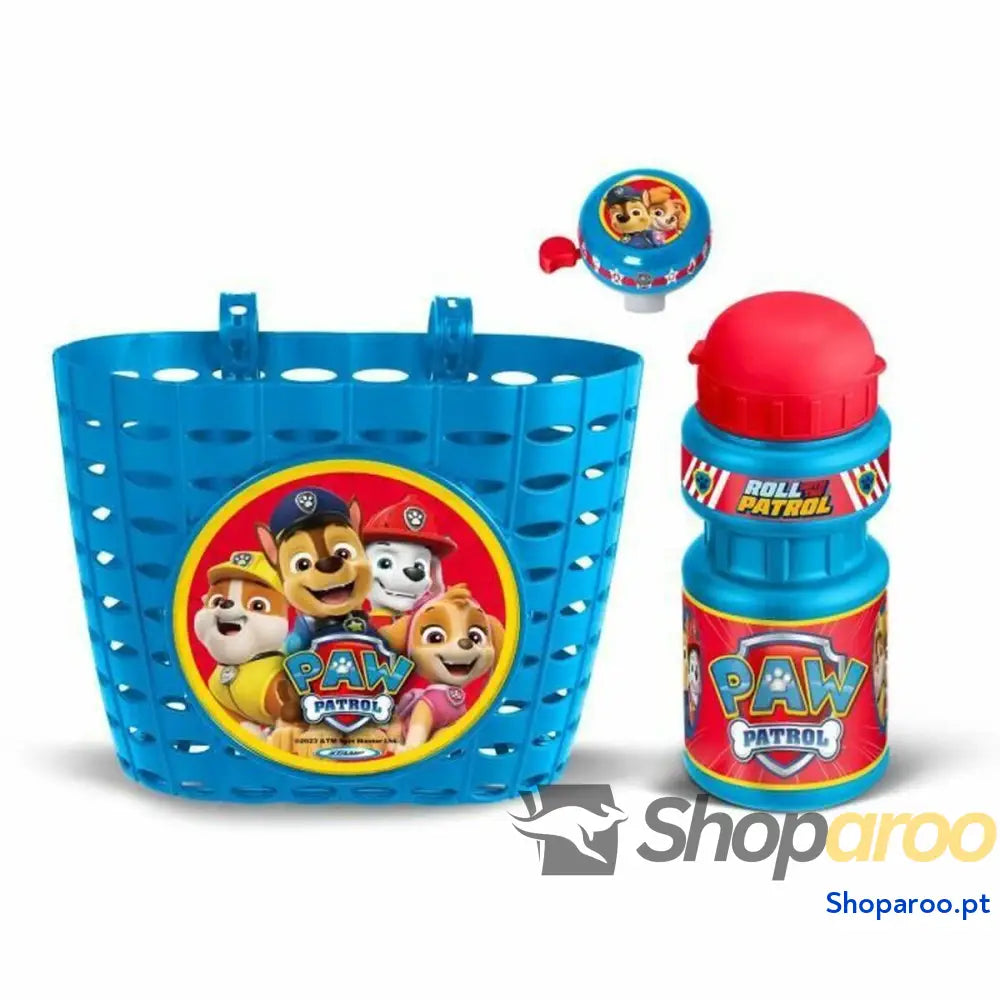 Conjunto de acessórios The Paw Patrol Bicicleta Infantil Azul Vermelho 3 Peças