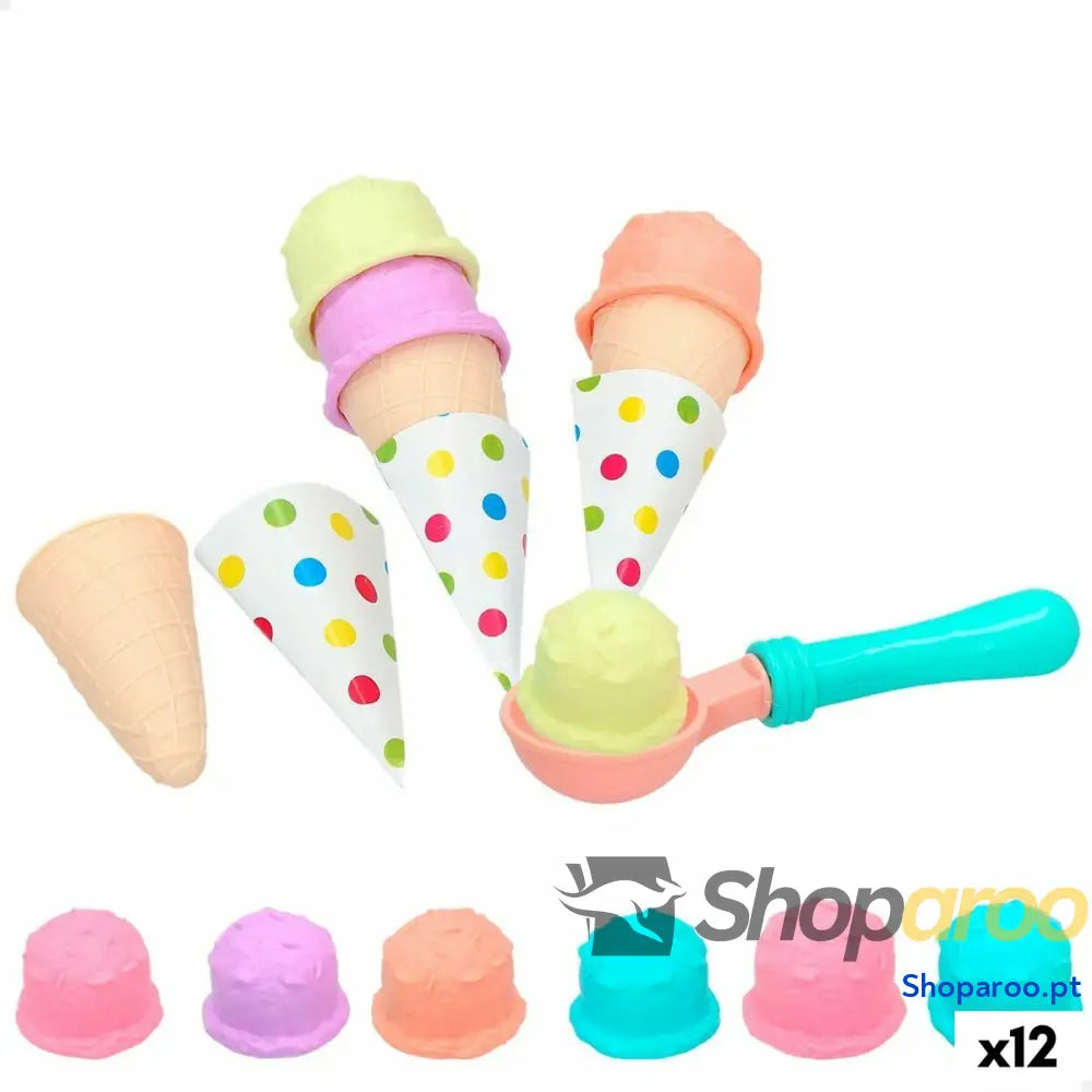 Conjunto de Alimentos de Brincar Colorbaby Gelado 17 Peças (12 Unidades)