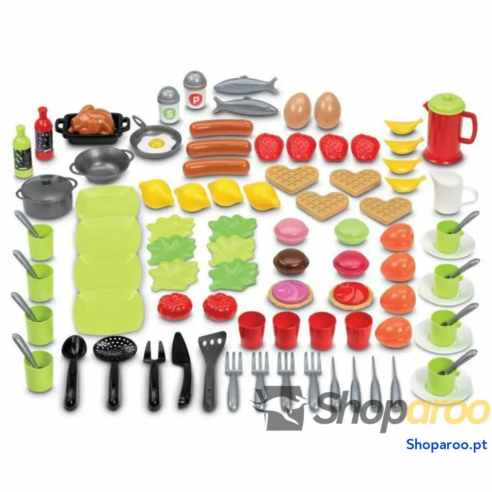 Conjunto de Alimentos de Brincar Ecoiffier 100 Peças