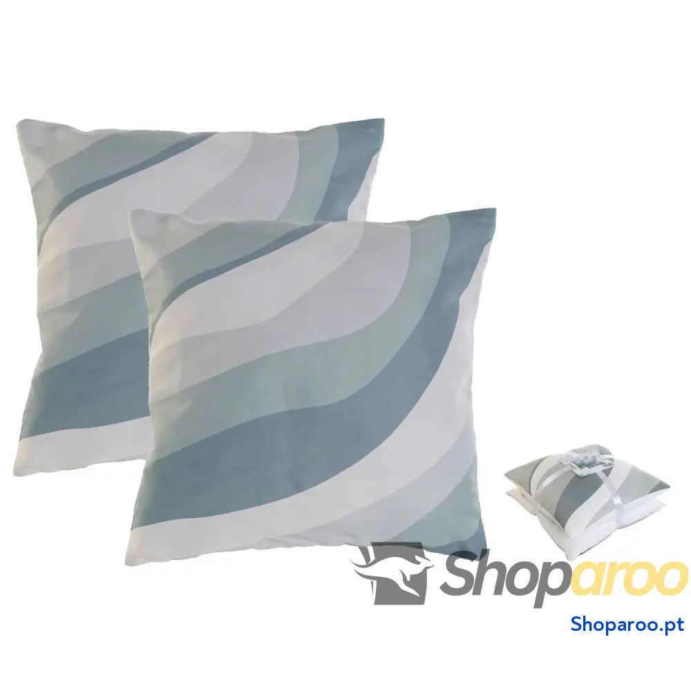 Conjunto de almofadas Home ESPRIT Ondas 45 x 5 x 45 cm (2 Unidades)