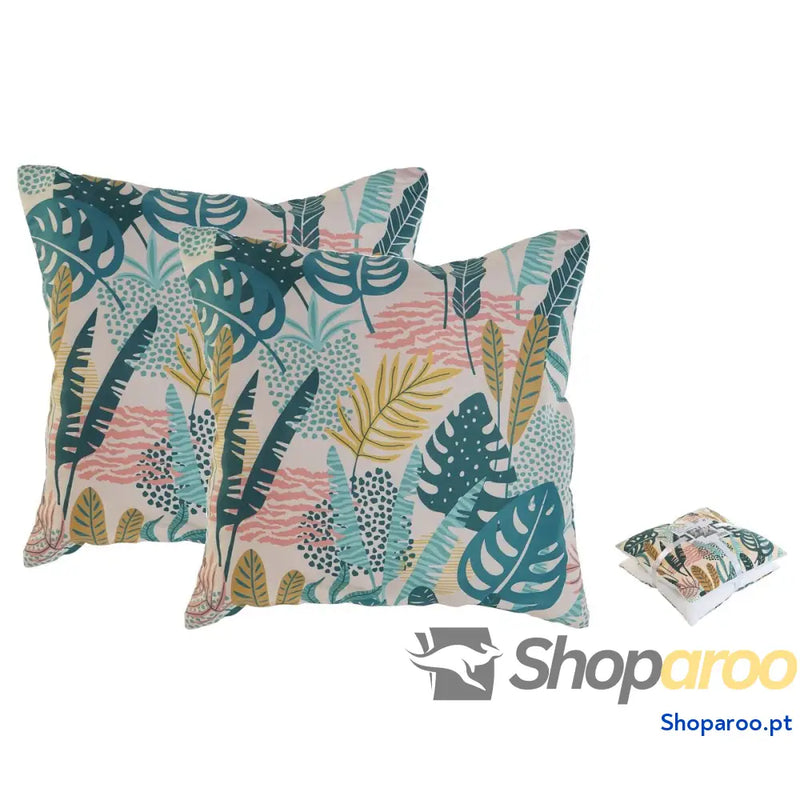 Conjunto de almofadas Home ESPRIT Selva 45 x 5 x 45 cm (2 Unidades)