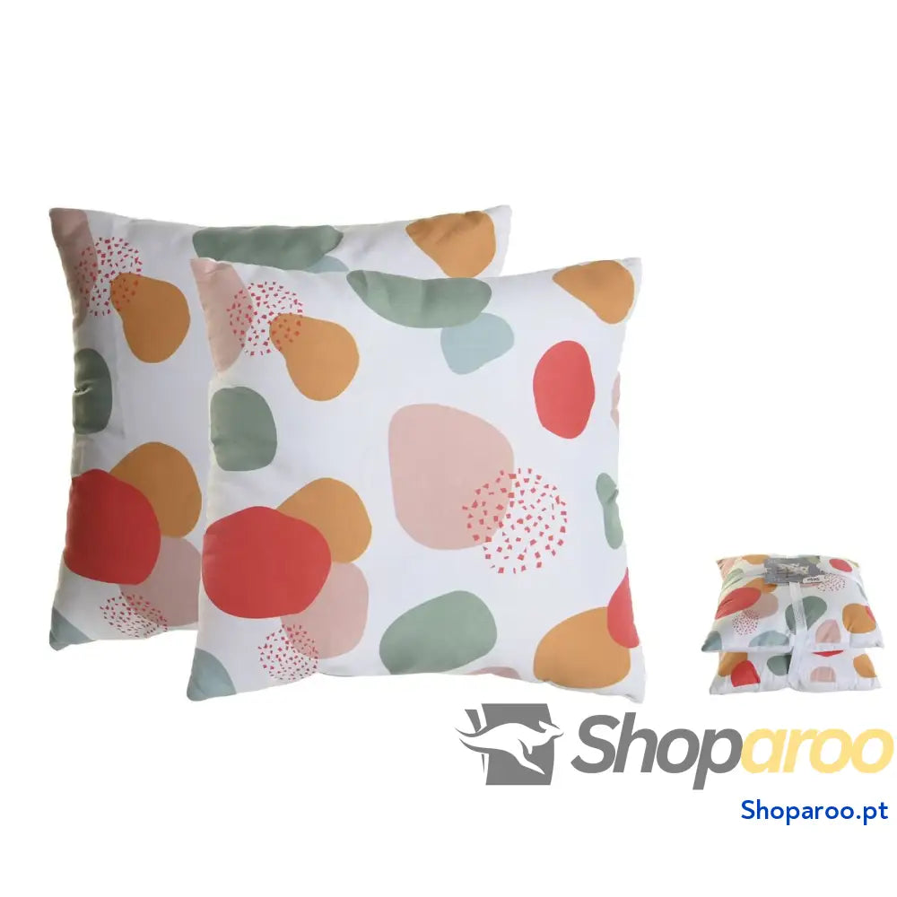 Conjunto de almofadas Home ESPRIT Tropical 45 x 8 x 45 cm (2 Unidades)