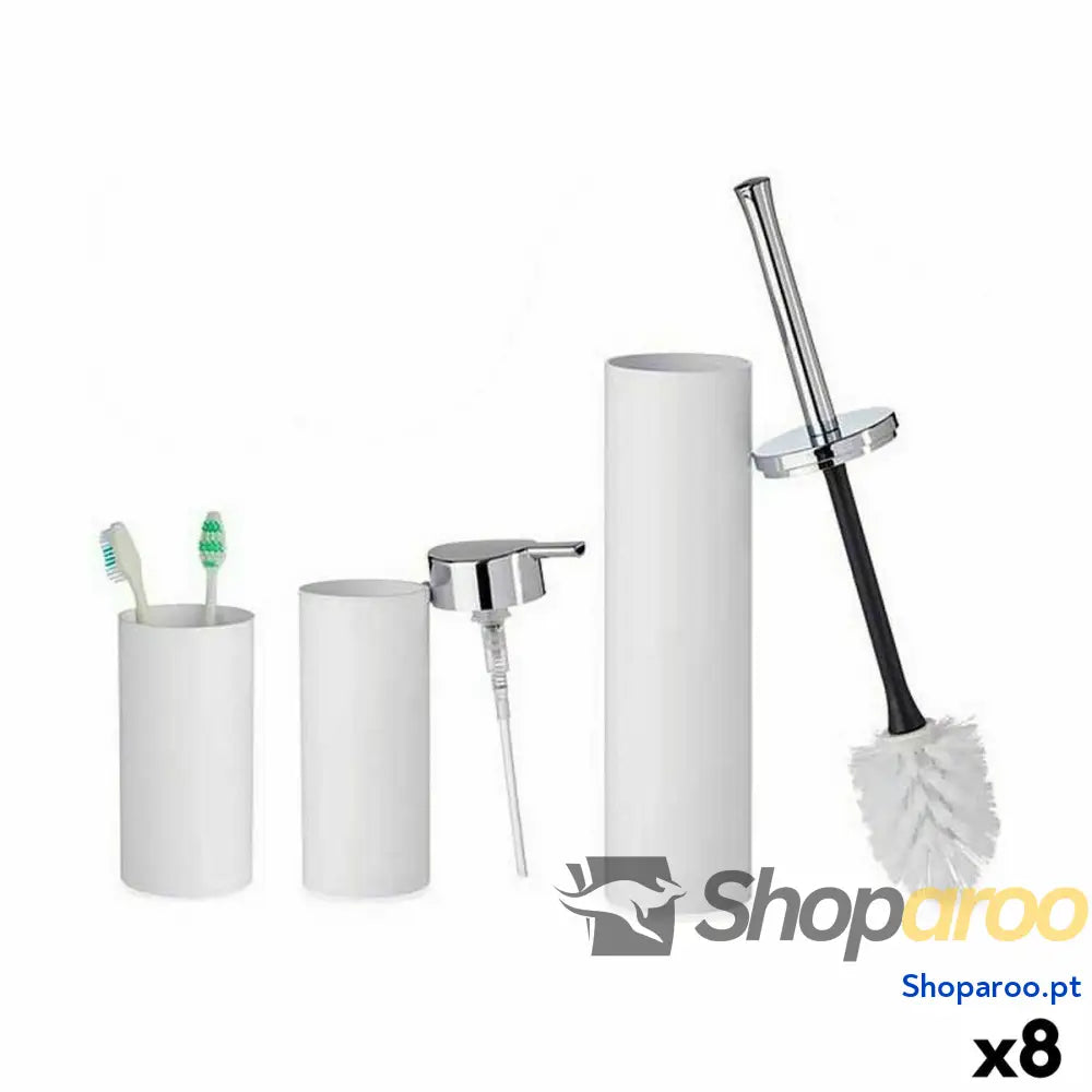 Conjunto de Banho Berilo B6274 S3 3 Branco Plástico (8 Unidades)