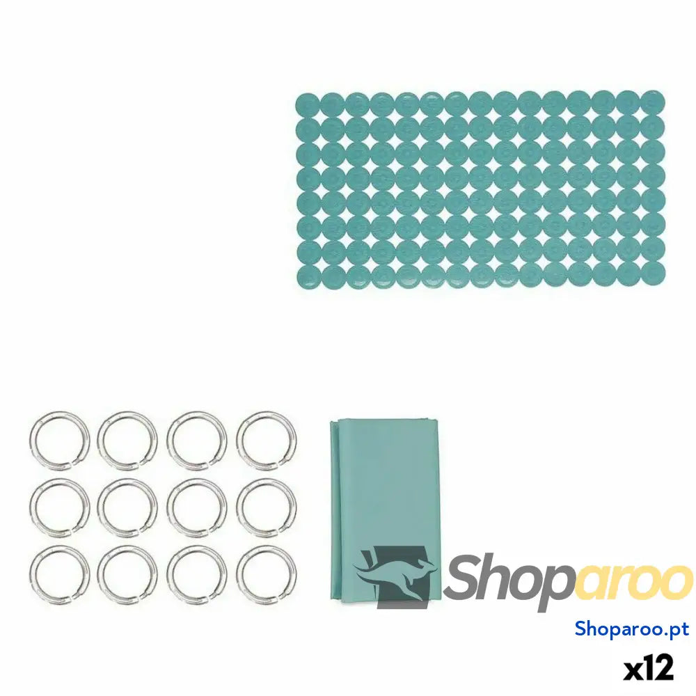Conjunto de Banho Berilo CN B6032A GREEN Verde PVC Polietileno EVA (12 Unidades)