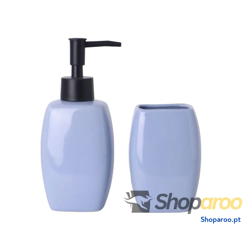 Conjunto de Banho Versa Azul Cerâmica