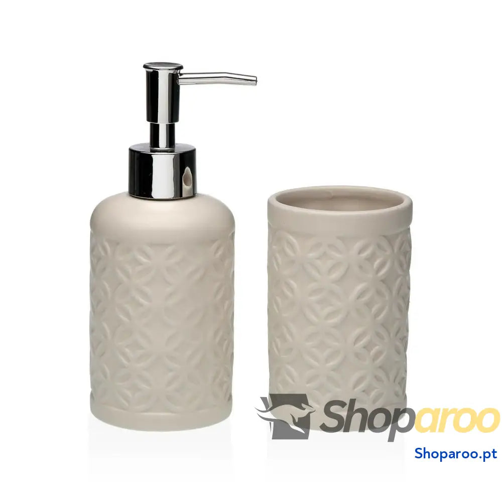Conjunto de Banho Versa Bege Dolomite 6,8 x 17 cm