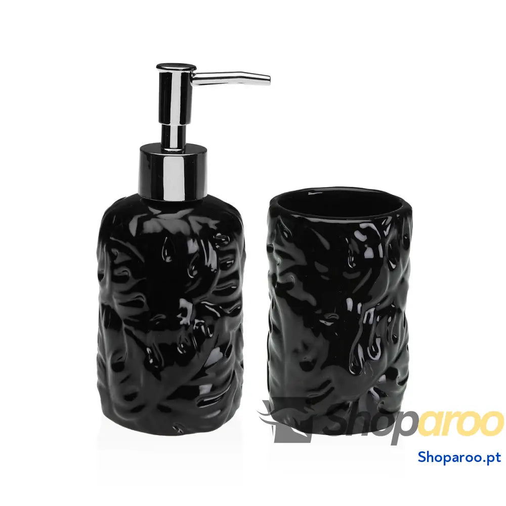 Conjunto de Banho Versa Preto Dolomite 6,8 x 17 cm