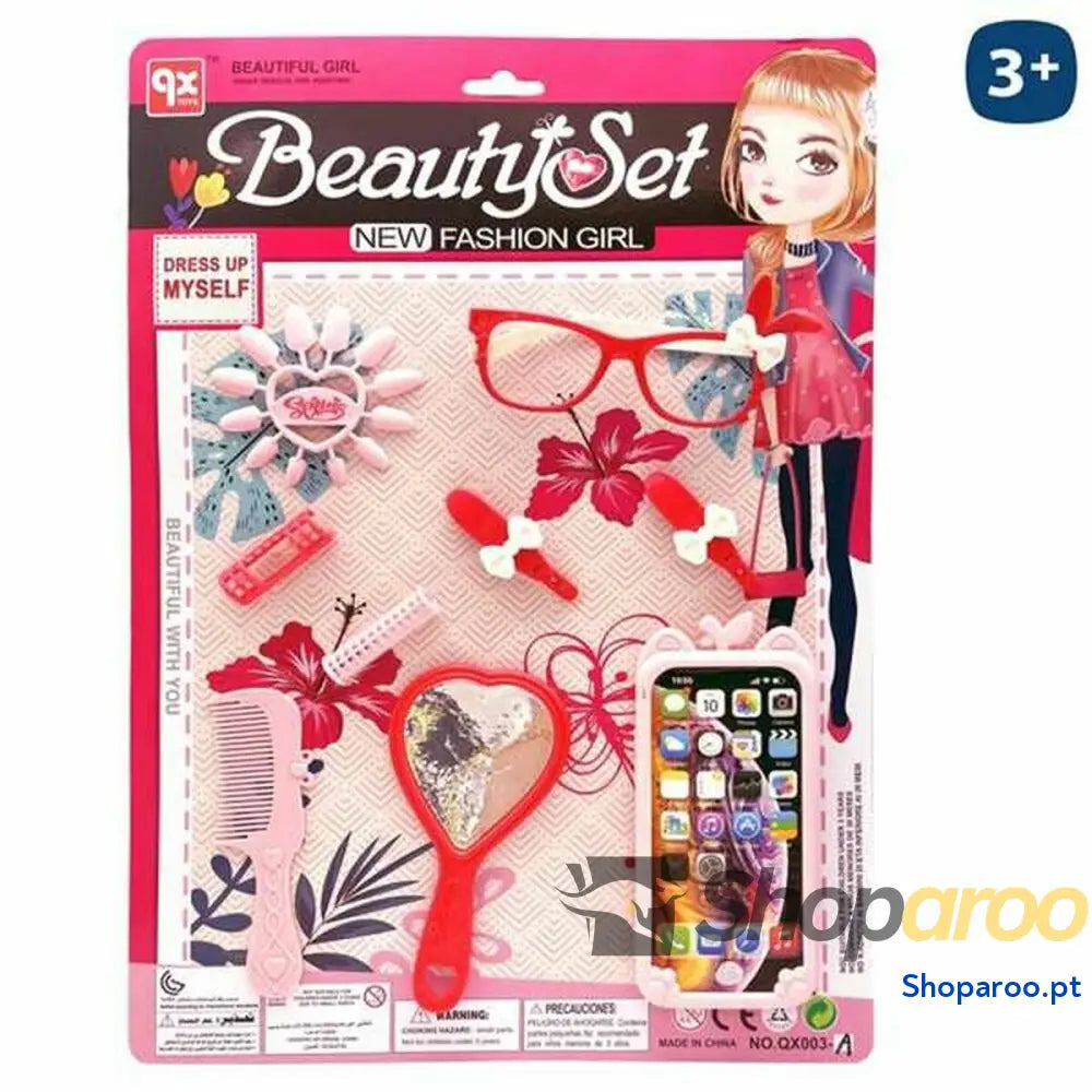 Conjunto de Beleza Juinsa New Fashion Girl Telefone Telemóvel