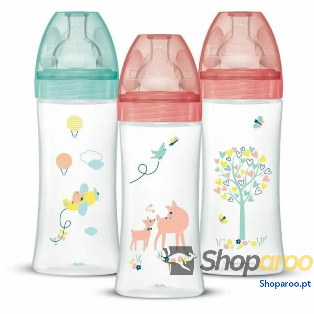 Conjunto de biberões Dodie 3 uds (330 ml)