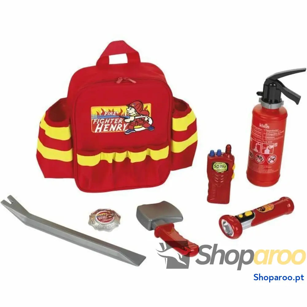 Conjunto de Bombeiro Klein Mochila 7 Peças