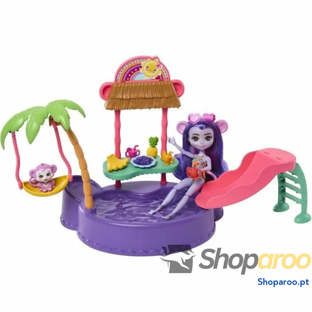 Conjunto de Bonecos Enchantimals PISCINE DES SINGES