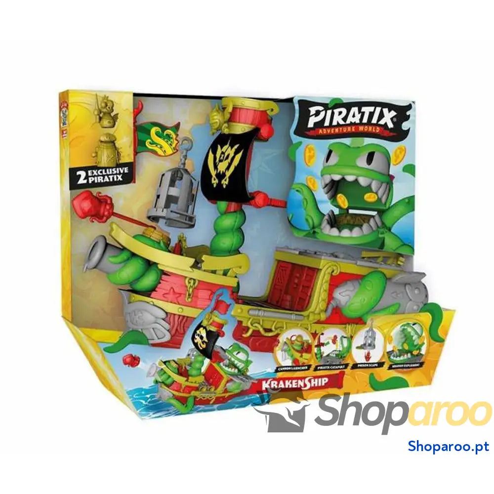 Conjunto de Bonecos Magicbox Kraken Piratix