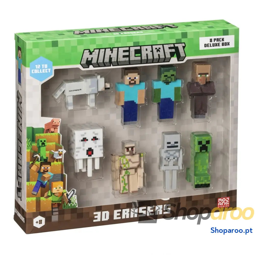 Conjunto de borrachas 3D PMI Kids World MC4070A 8 Peças