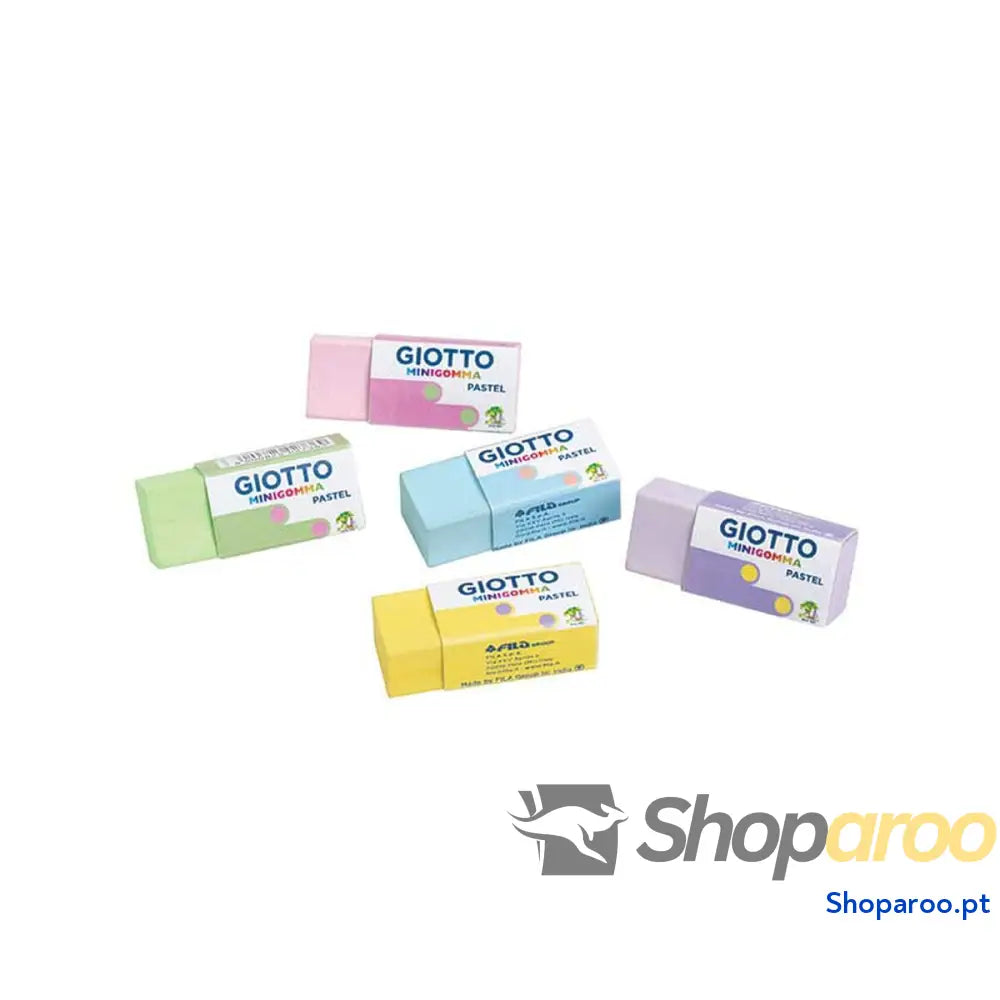 Conjunto de Borrachas Giotto MiniGomma Multicolor Pastel 120 Peças
