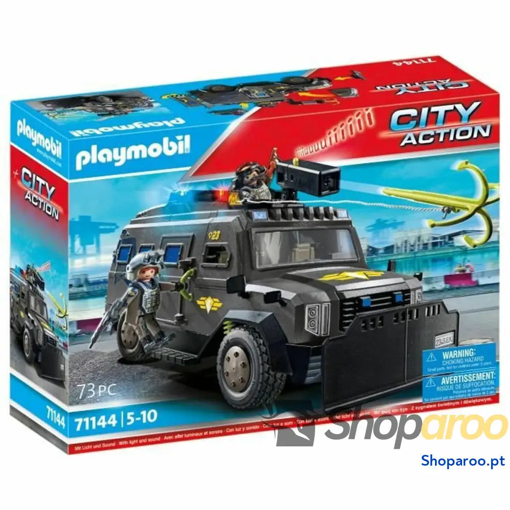 Conjunto de brinquedos Playmobil Police car City Action Plástico