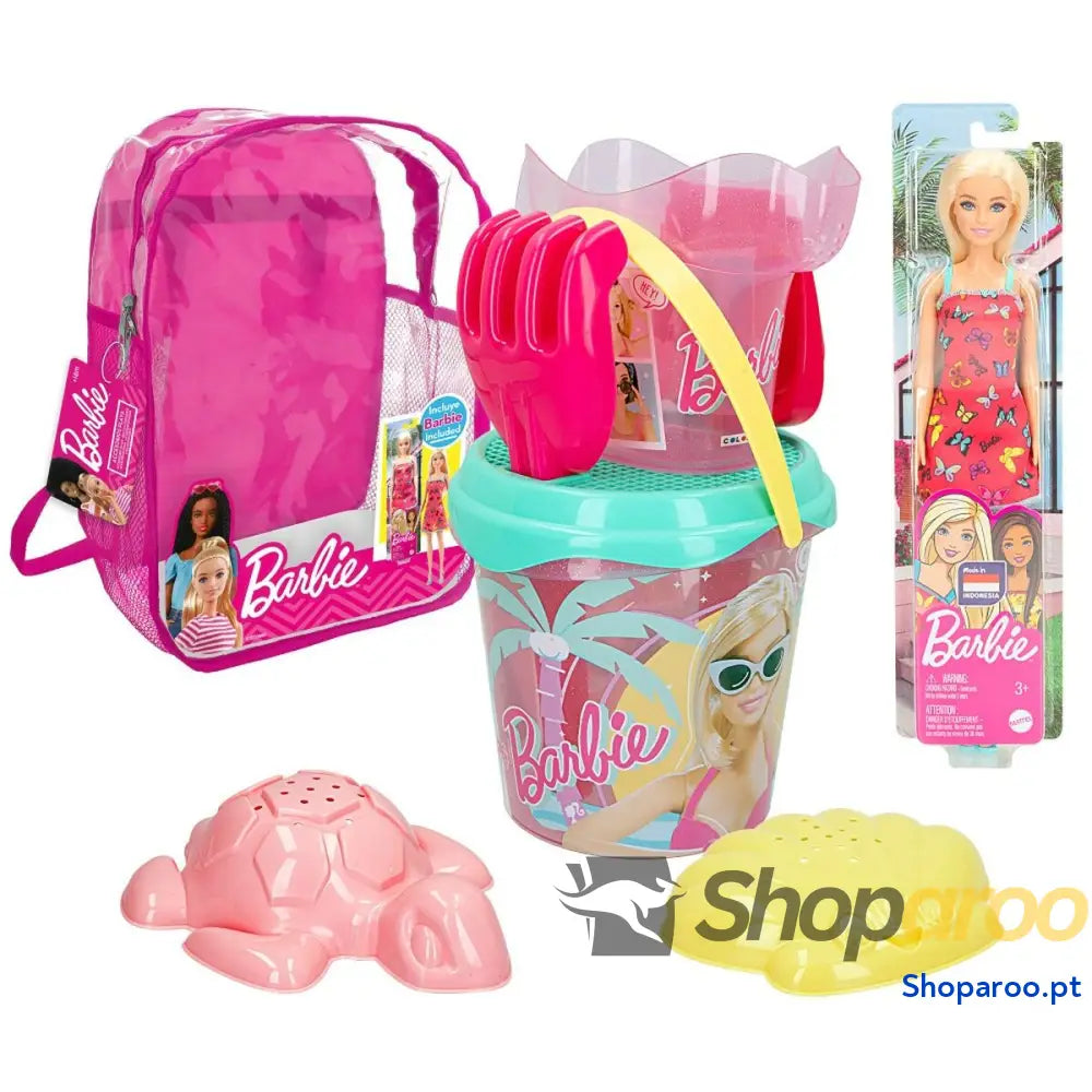 Conjunto de brinquedos praia Barbie 8 Peças Ø 18 cm