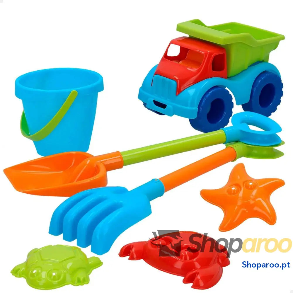 Conjunto de brinquedos praia Colorbaby 18 cm Camião 7 Peças