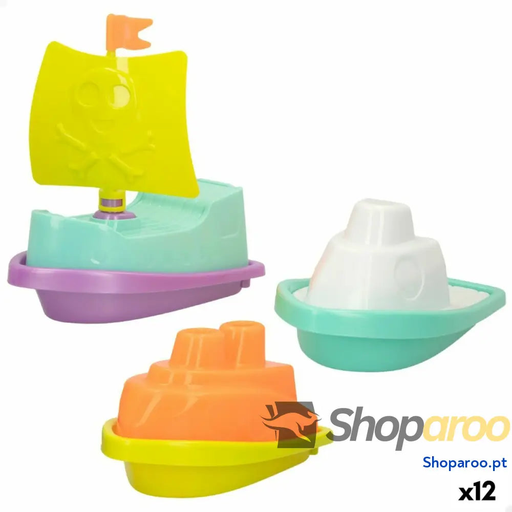 Conjunto de brinquedos praia Colorbaby 3 Peças Barco Polipropileno (12 Unidades)