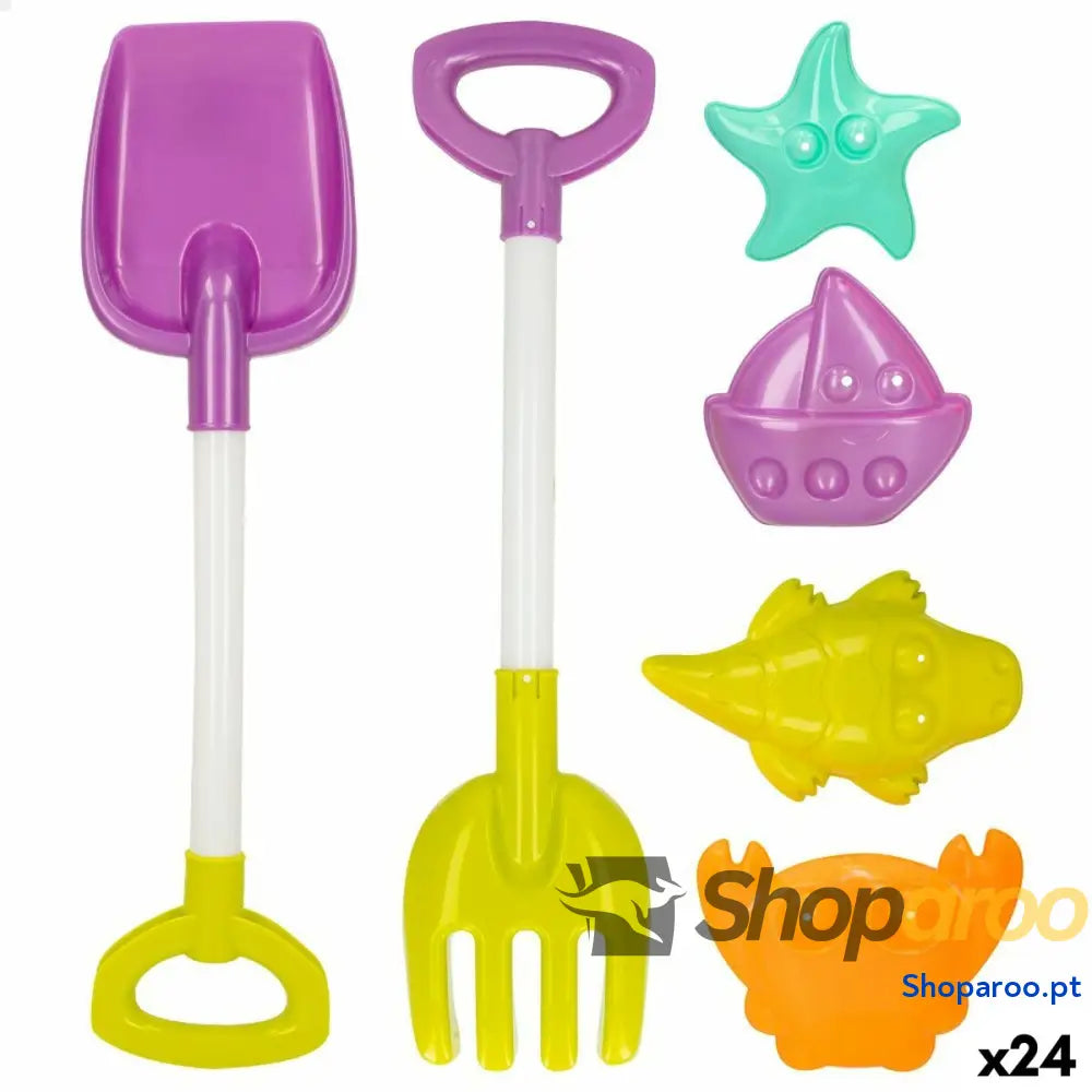 Conjunto de brinquedos praia Colorbaby 39 cm (24 Unidades)