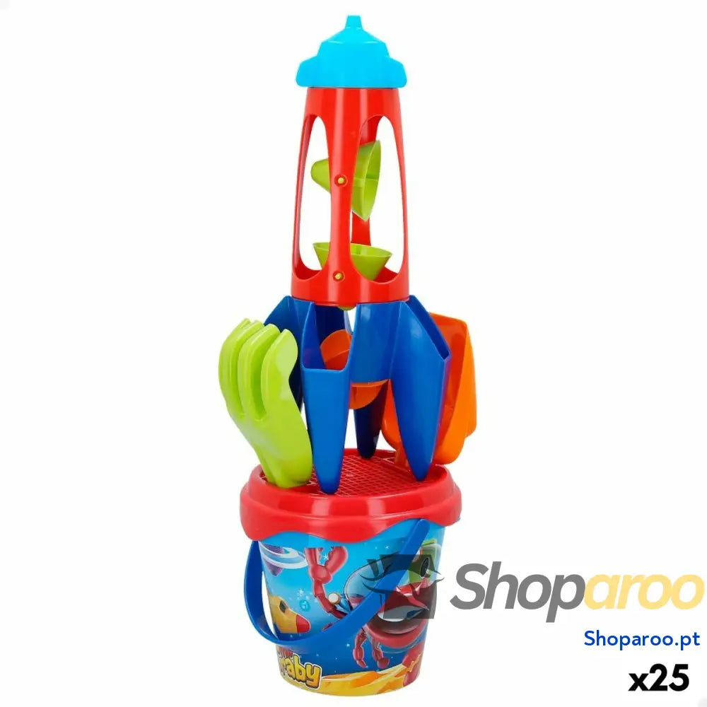 Conjunto de brinquedos praia Colorbaby Foguete Polipropileno (25 Unidades)