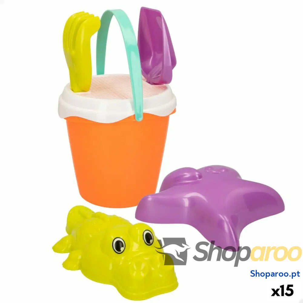 Conjunto de brinquedos praia Colorbaby Ø 18 cm Polipropileno (15 Unidades)