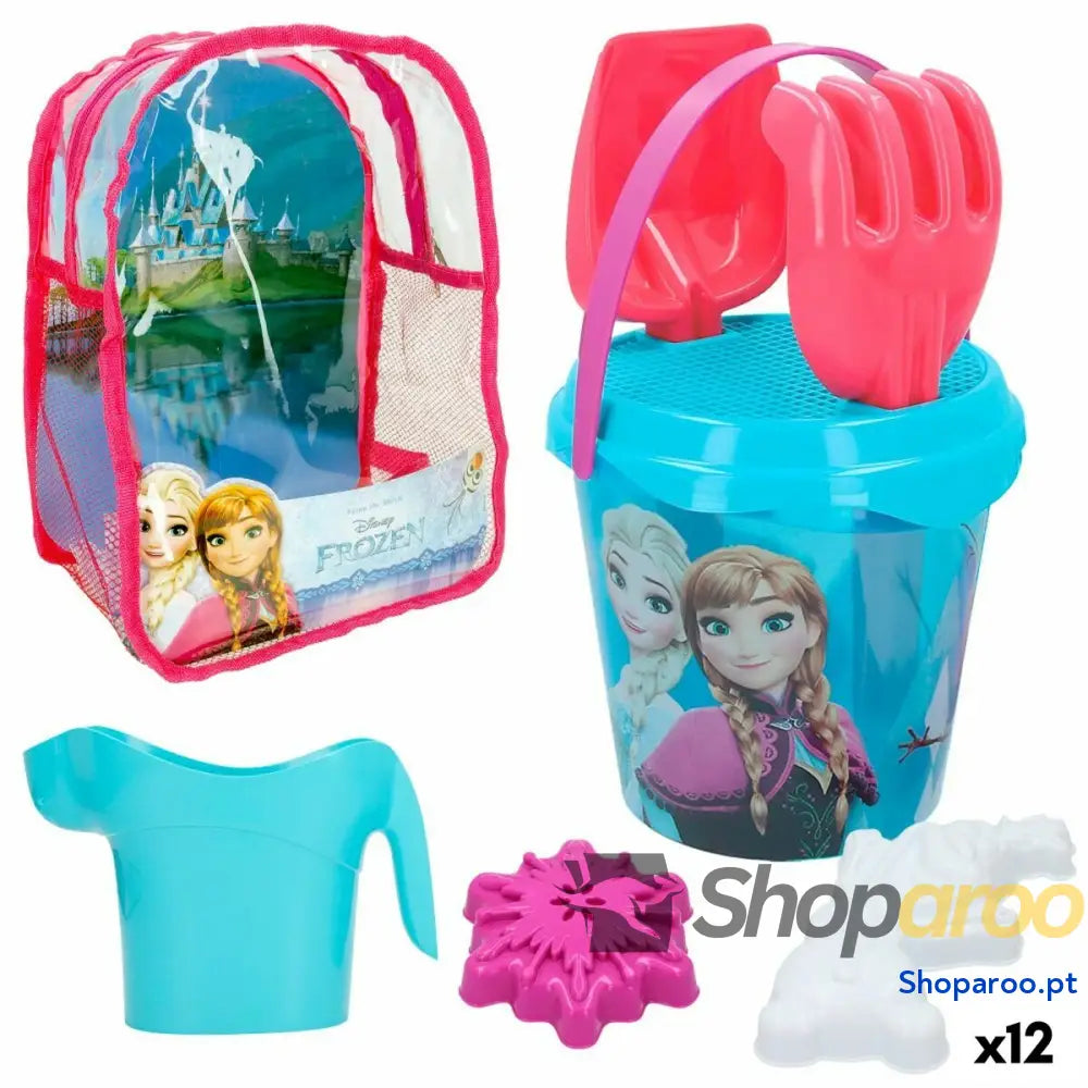 Conjunto de brinquedos praia Frozen 18 x 16 cm (12 Unidades)