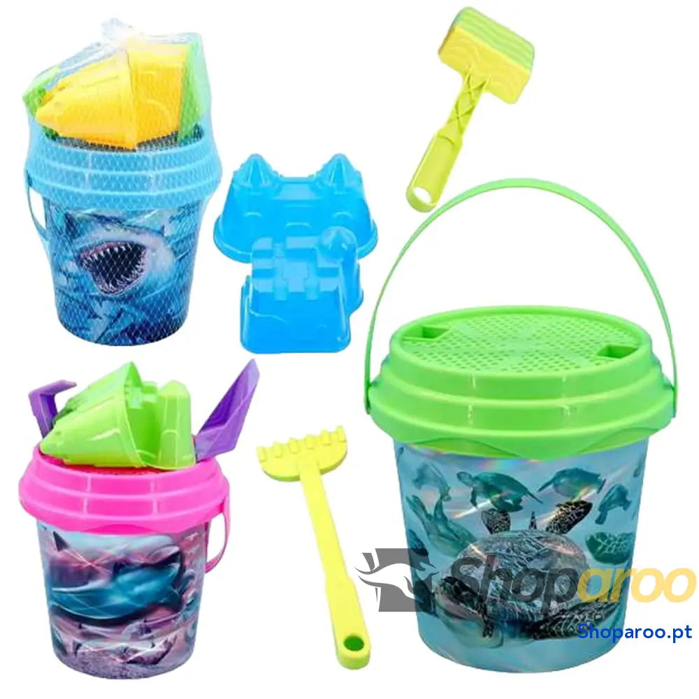Conjunto de brinquedos praia Juinsa animais 21 x 20 cm