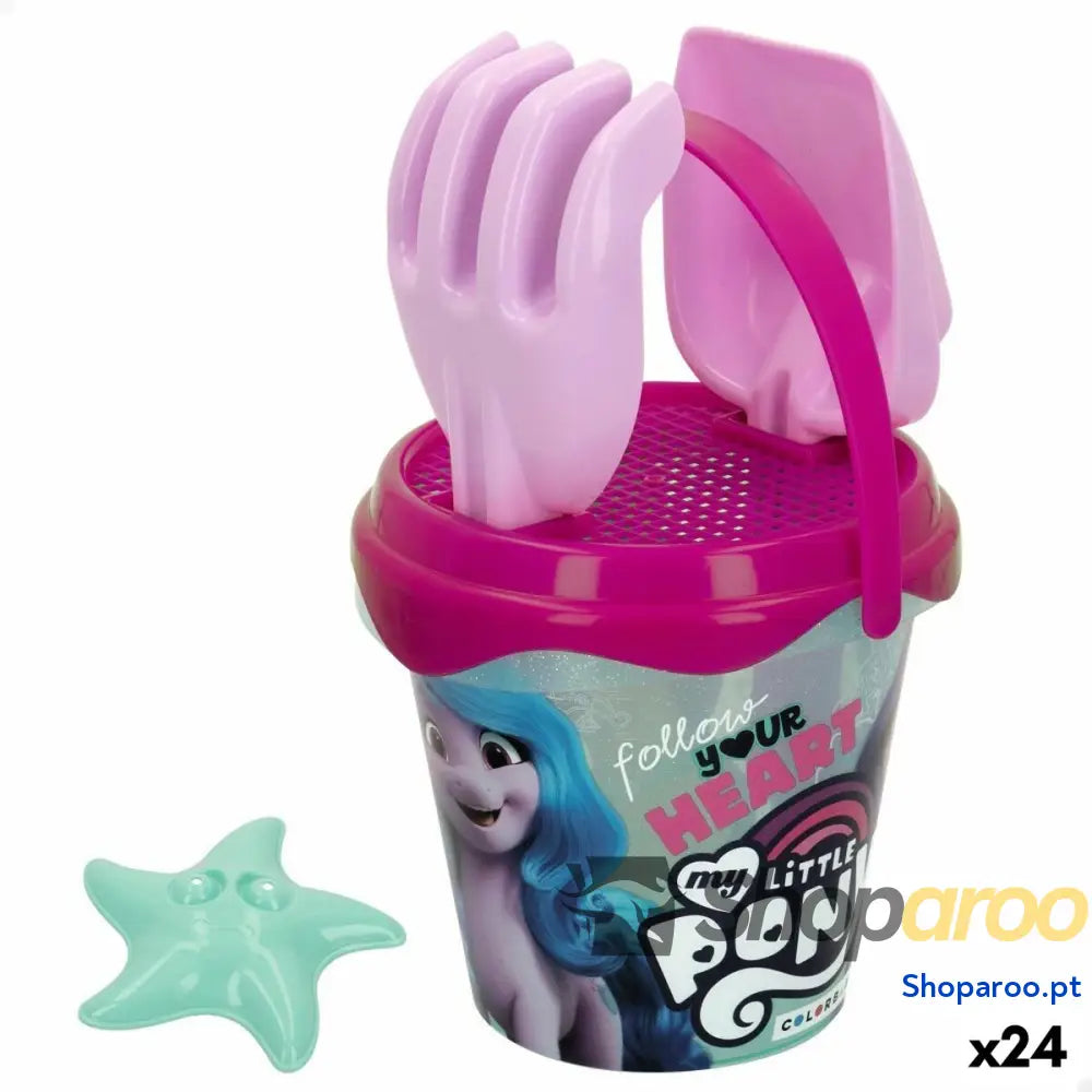 Conjunto de brinquedos praia My Little Pony Ø 14 cm Polipropileno (24 Unidades)