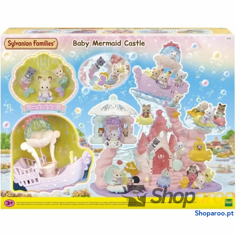Conjunto de brinquedos Sylvanian Families Babie Mermaid Castle Plástico