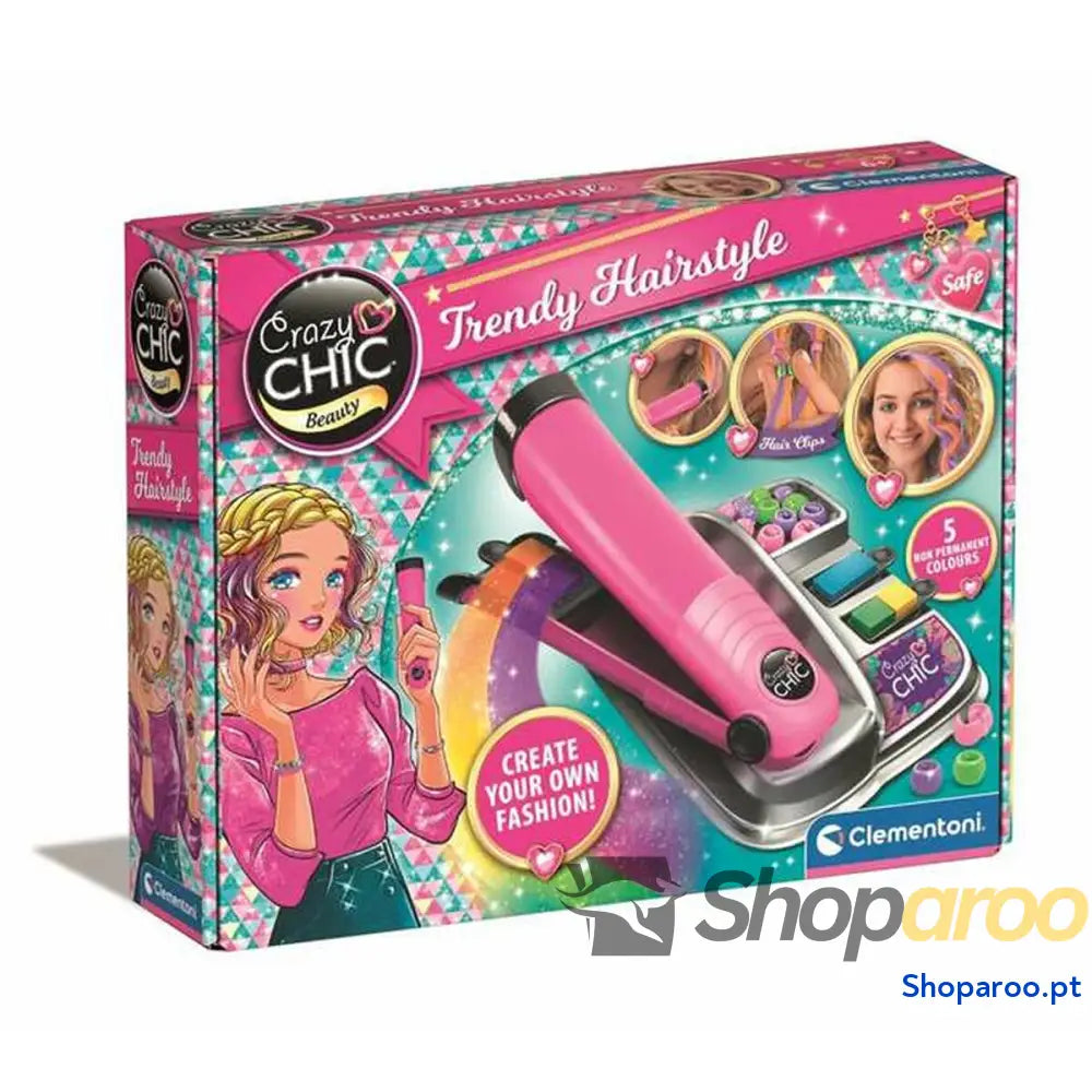 Conjunto de Cabeleireiro Disney Fashion Crazy Chic 28,5 x 22,5 x 6 cm
