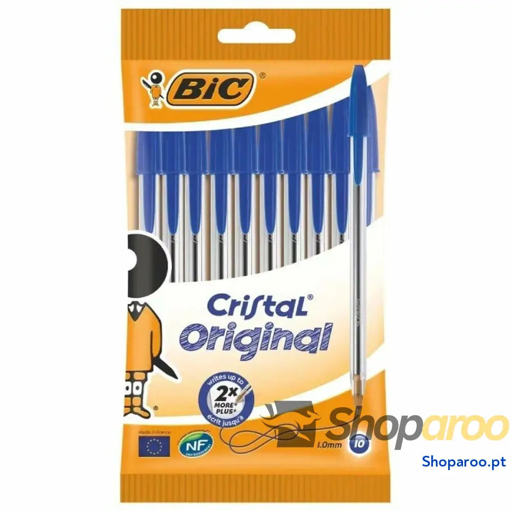 Conjunto de Canetas Bic Cristal Original 516352 Azul (10 Unidades)