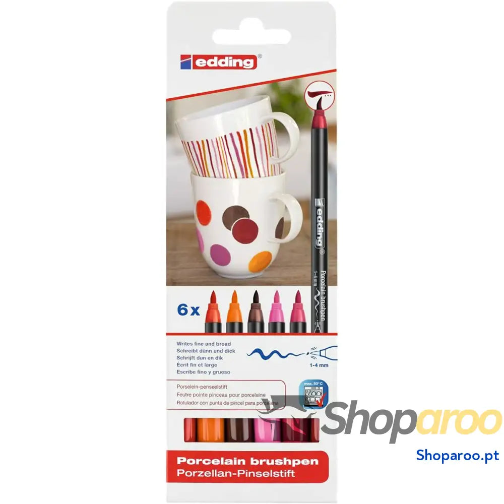 Conjunto de Canetas de Feltro Edding 4200 Multicolor