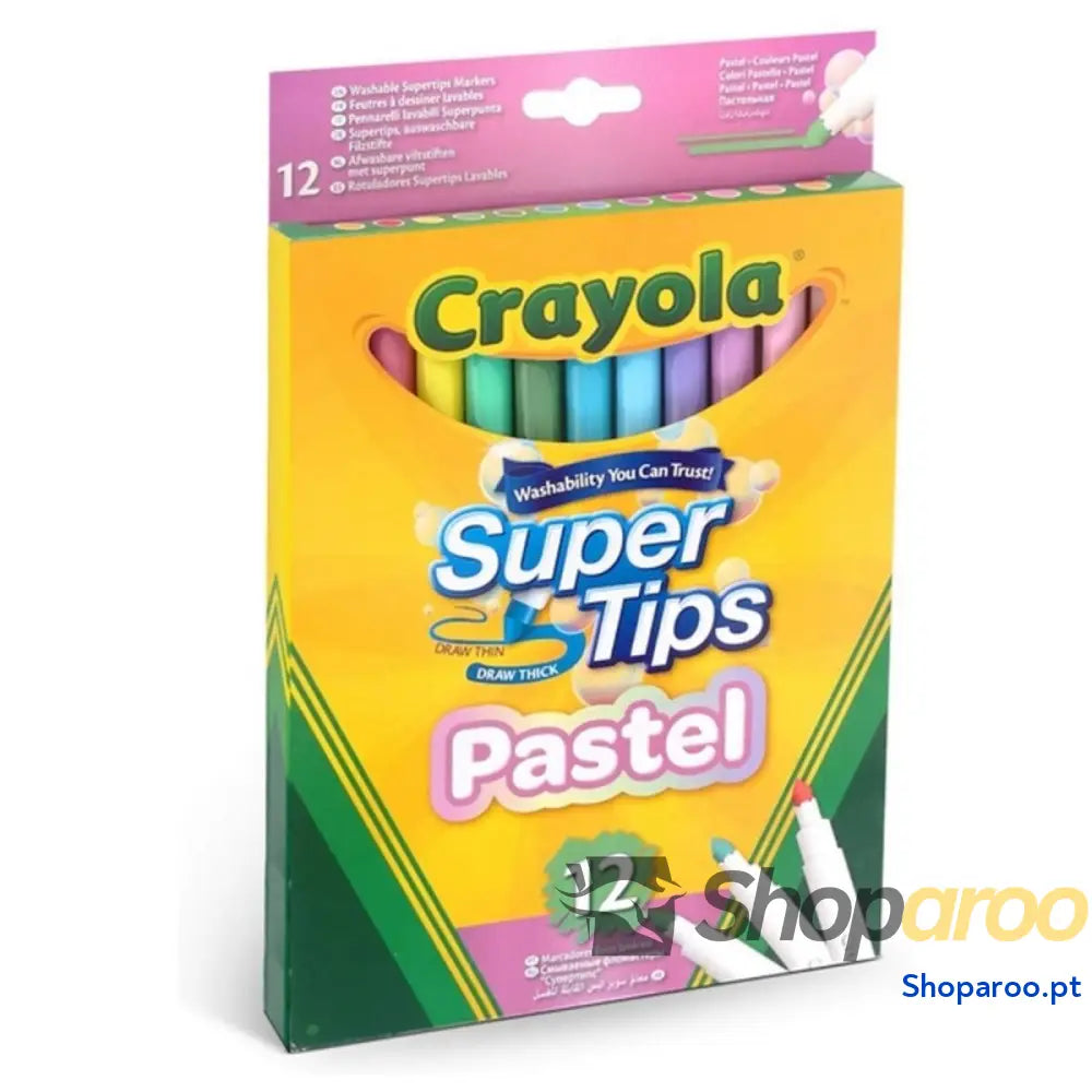 Conjunto de Canetas de Feltro Pastel Crayola Lavável (12 uds)