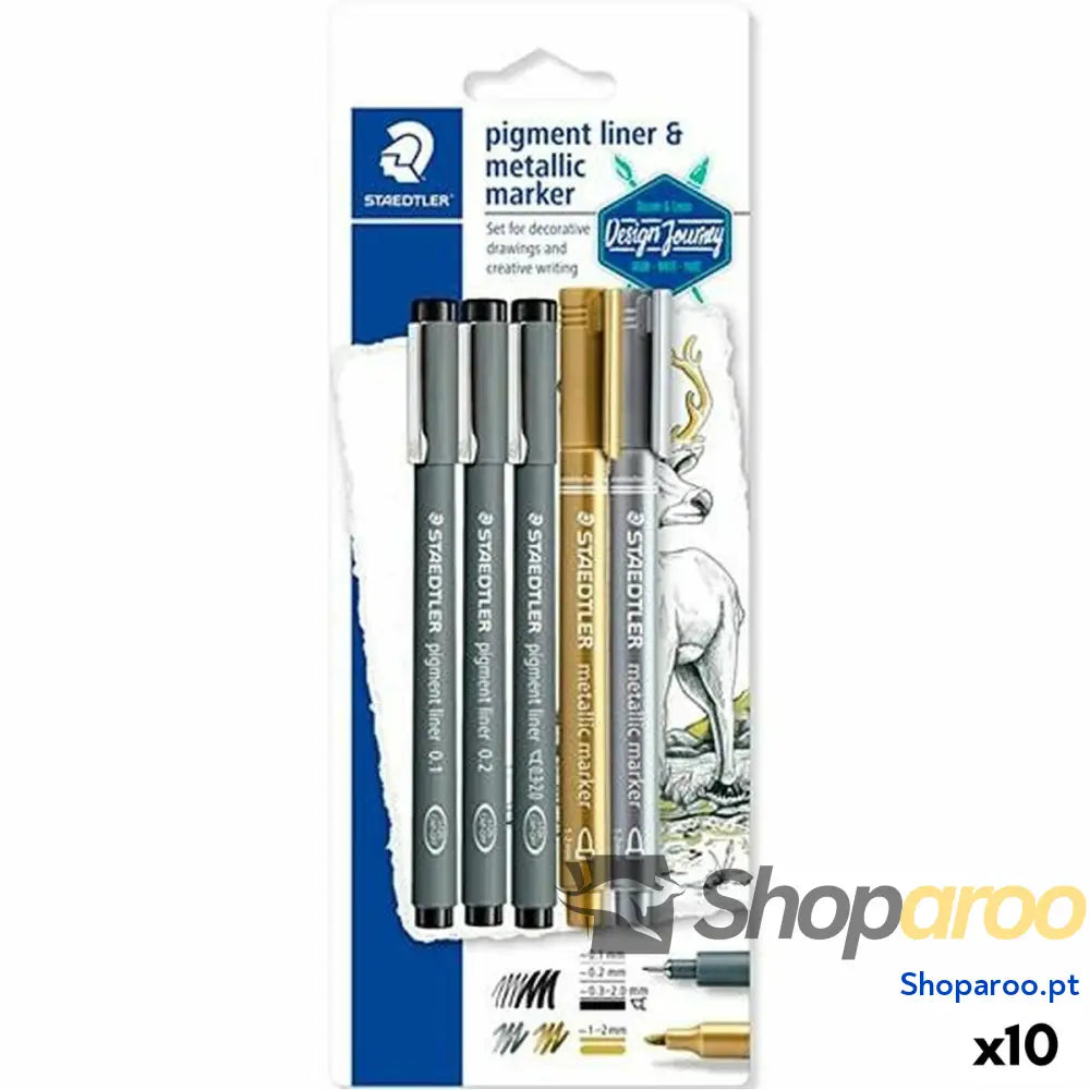 Conjunto de Canetas de Feltro Staedtler Design Journey (10 Unidades)