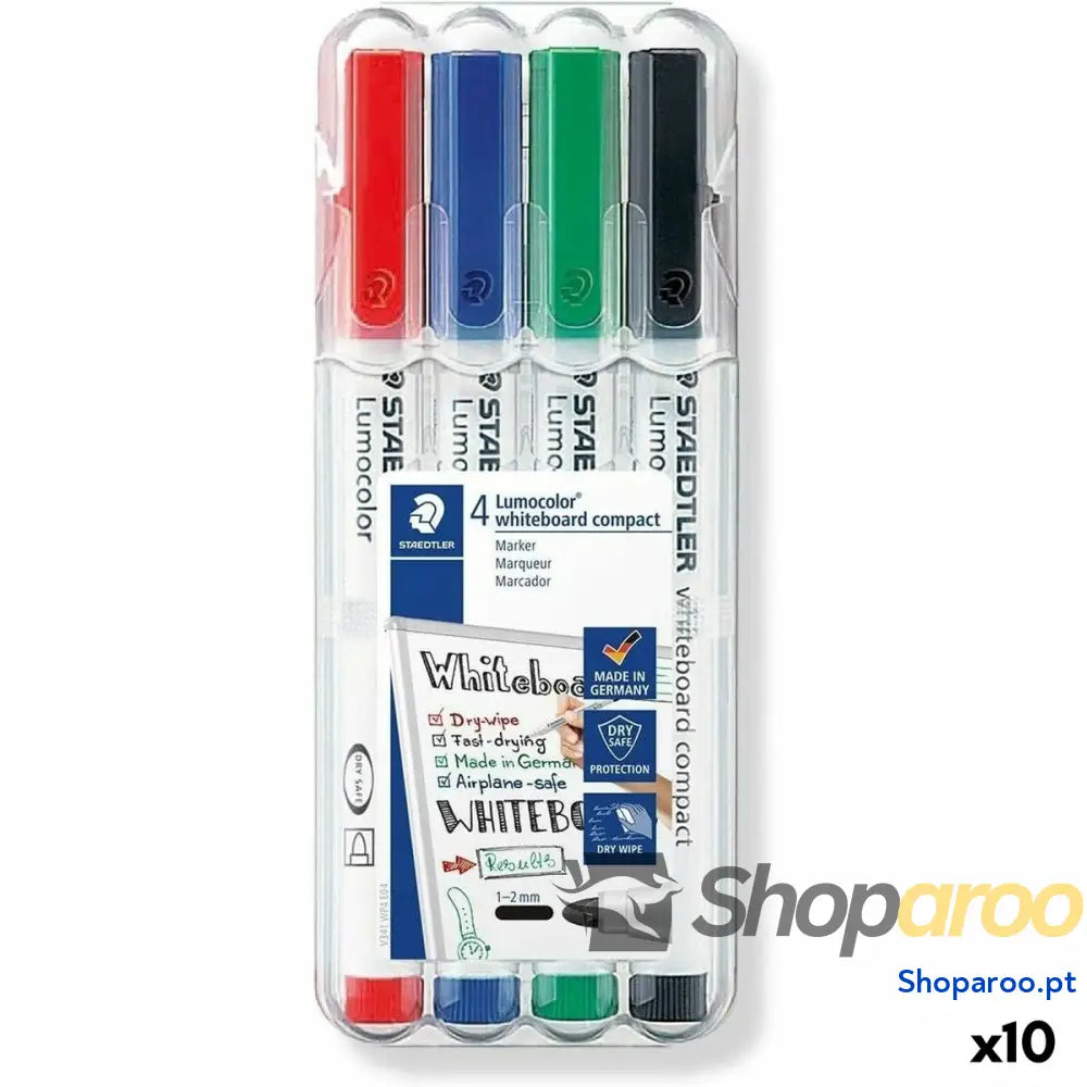 Conjunto de Canetas de Feltro Staedtler LUMOCOLOR 4 Peças (10 Unidades)